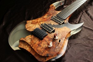 Resin and wood guitar - great artistic creativity