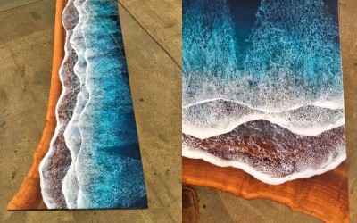Ocean Table / Sea Wave Table - Unique, Impressive, Delicate