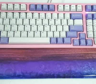 Armrests wooden keyboard - resin