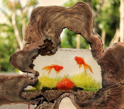 3D handmade fish painting